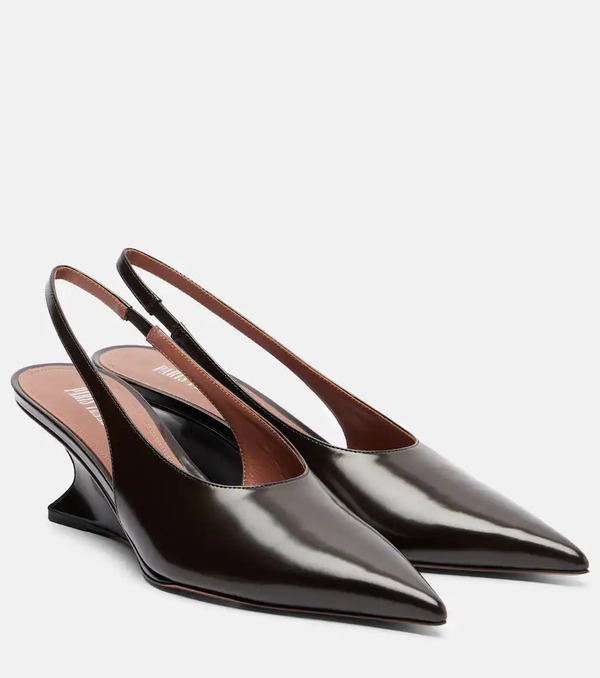  Paris Texas Paris Texas Nina Leather Slingback Pumps 