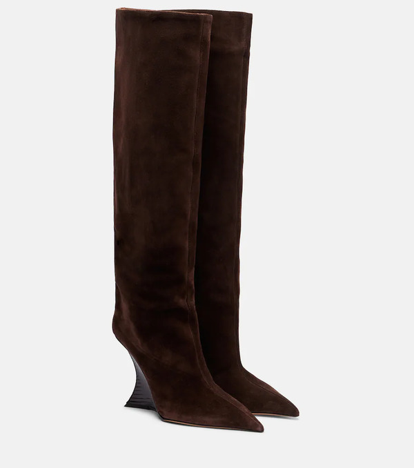  Paris Texas Paris Texas Nina Suede Knee-high Wedge Boots 
