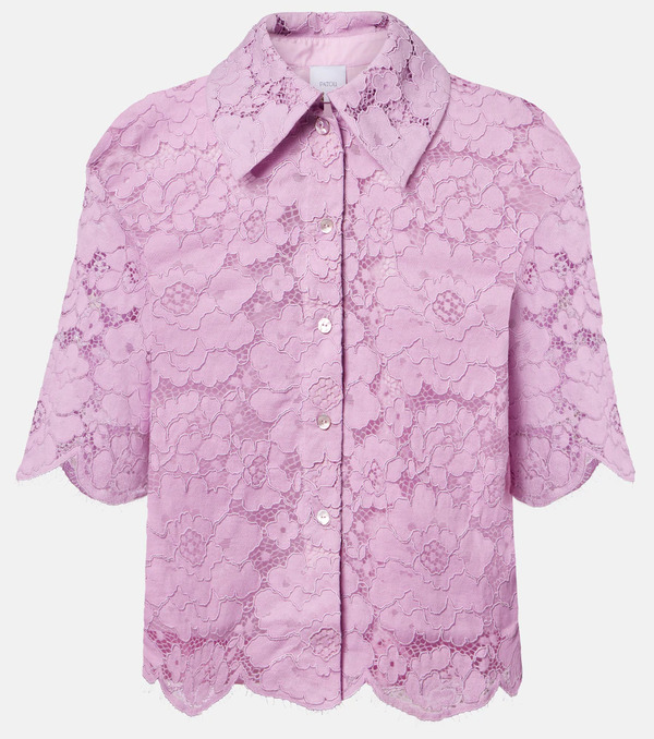  Patou Patou Cotton-blend Lace Shirt 