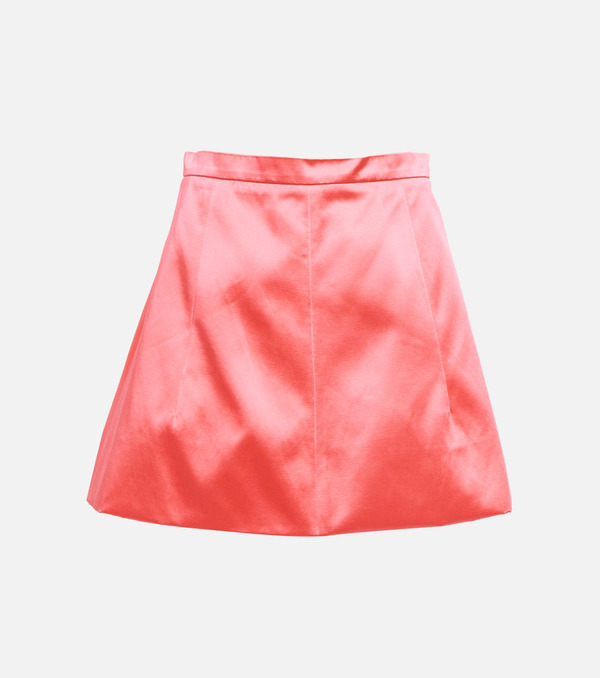  Patou Patou Cotton-blend Satin Miniskirt 