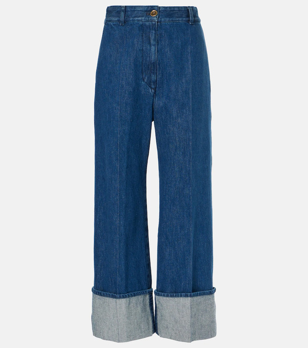  Patou Patou Cropped Wide-leg Jeans 