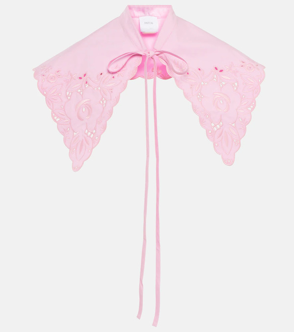  Patou Patou Embroidered Cotton Poplin Collar 