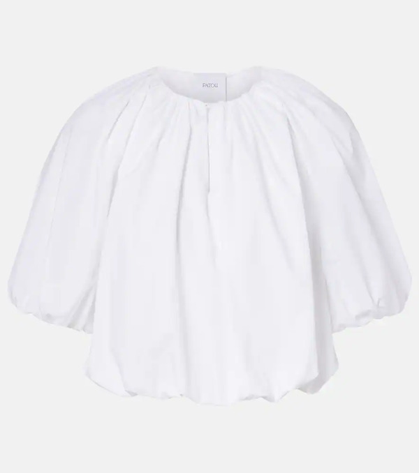  Patou Patou Gathered Cotton Top 