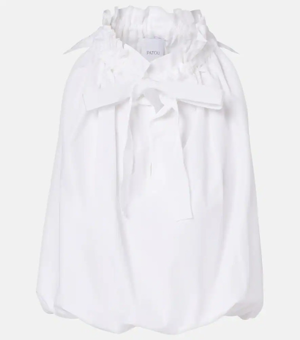  Patou Patou Gathered Cotton Top 