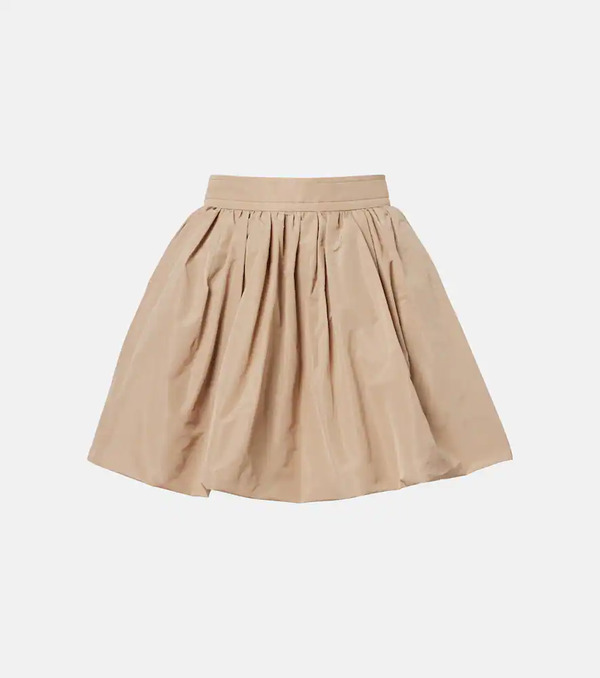  Patou Patou Gathered Faille Miniskirt 