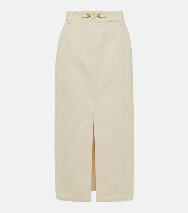  Patou Patou High-rise Denim Maxi Skirt 