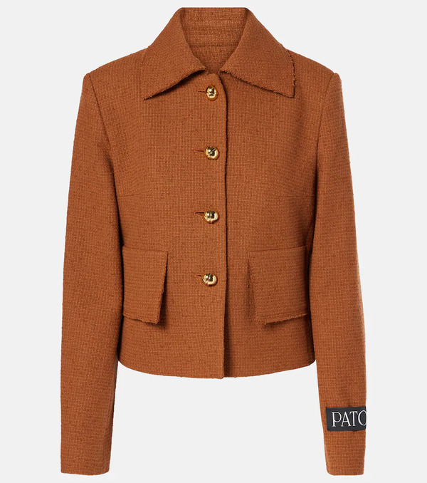  Patou Patou Iconic Wool And Cotton-blend Jacket 