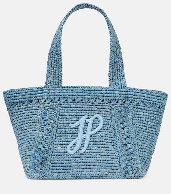  Patou Patou Jp Small Raffia Tote Bag 