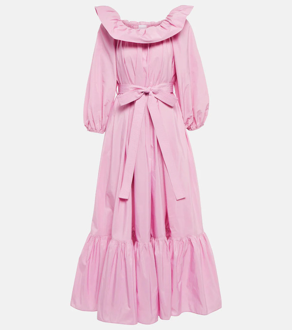  Patou Patou Off-shoulder Faille Maxi Dress 