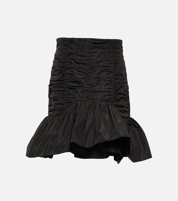  Patou Patou Ruched Faille Miniskirt 