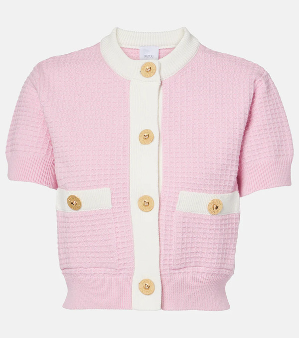  Patou Patou Waffle-knit Cotton Cardigan 