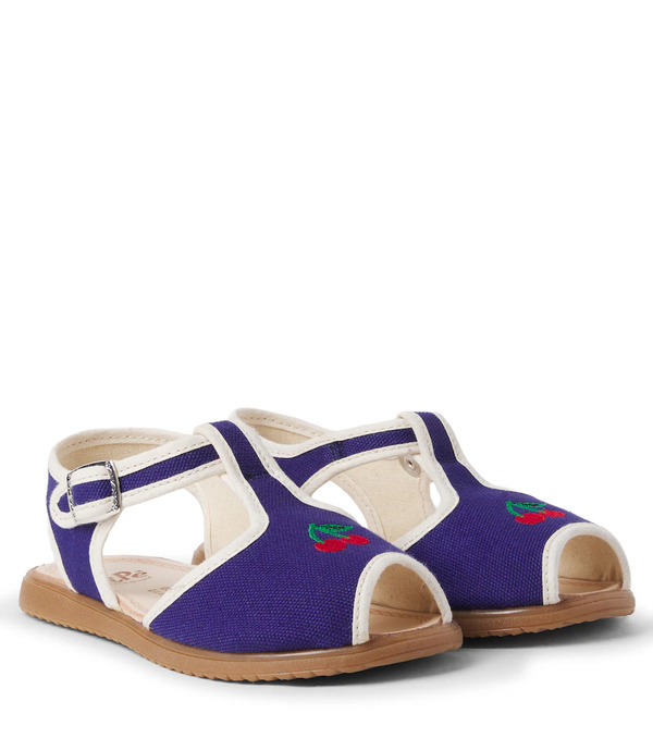  Pepe Pepe Alex Embroidered Canvas Sandals 