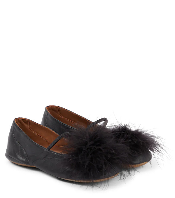  Pepe Pepe Leather Ballet Flats 