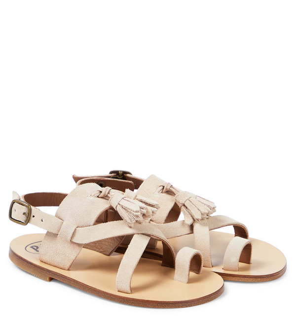  Pepe Pepe Scamosciato Fringed Suede Sandals 