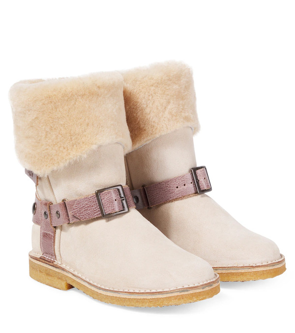  Pepe Pepe Shearling-lined Suede Boots 