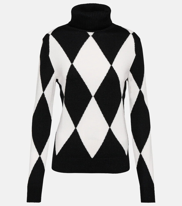  Perfect Moment Perfect Moment Diamond Wool Turtleneck Sweater 