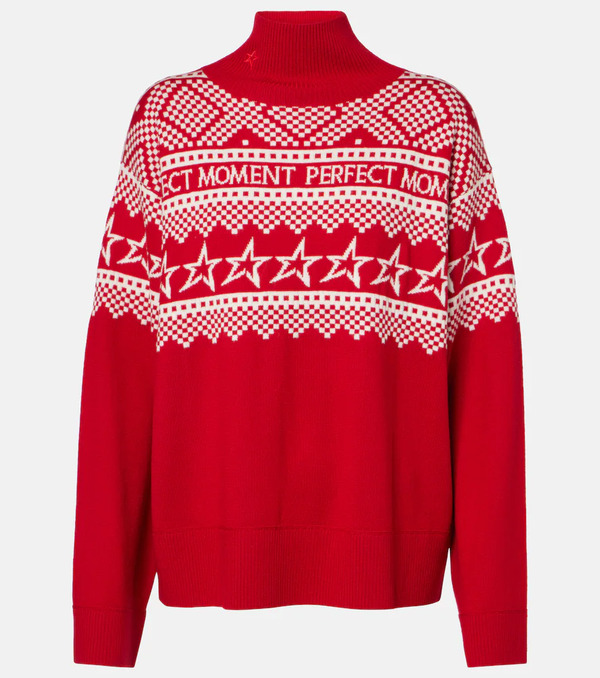  Perfect Moment Perfect Moment Intarsia Wool Sweater 