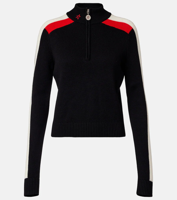  Perfect Moment Perfect Moment La Tour Wool Half-zip Sweater 