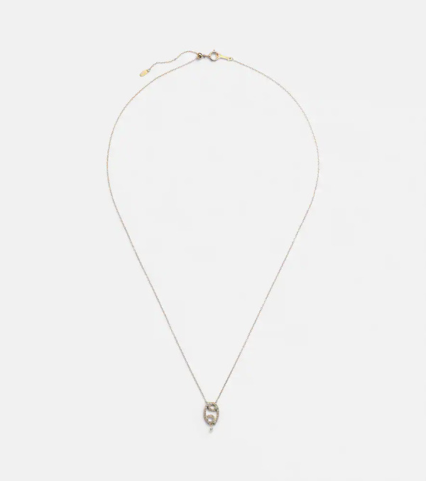  Persee Persee Cancer 18kt Gold Necklace With Diamonds 