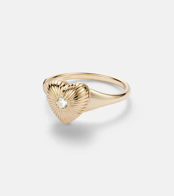  Persee Persee 9kt Gold Ring With Diamond 
