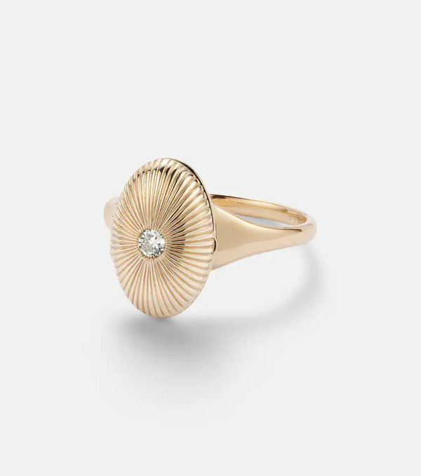  Persee Persee 9kt Gold Ring With Diamond 