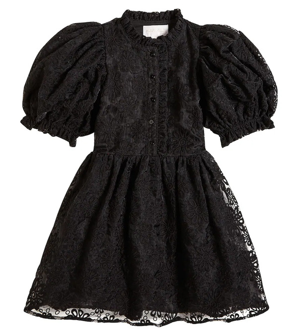  Petite Amalie Petite Amalie Lace-trimmed Cotton-blend Dress 