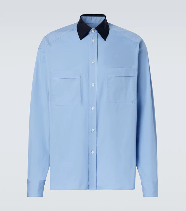  Plan C Plan C Cotton-blend Poplin Shirt 