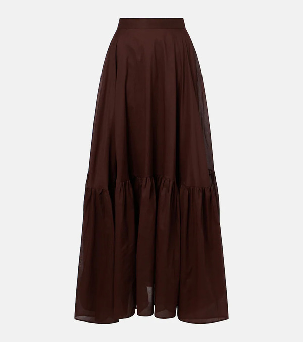  Plan C Plan C Cotton Organza Maxi Skirt 