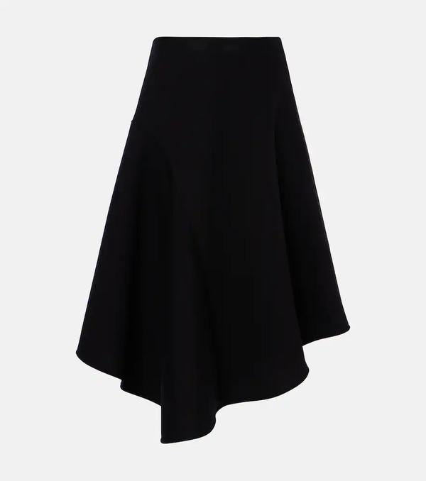  Plan C Plan C Pleated Asymmetric Midi Skirt 