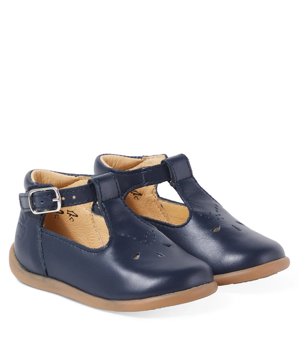  Pom D'api Pom D'api Baby Stand-up Salome Leather Booties 