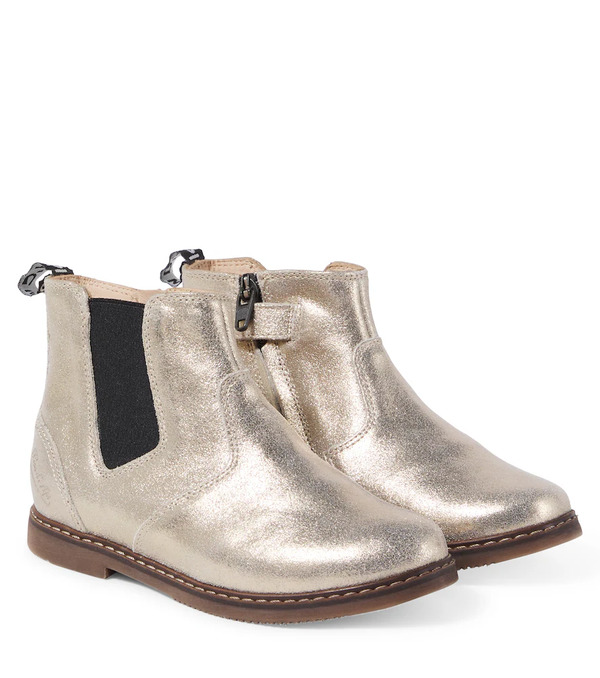  Pom D'api Pom D'api City Jodzip Metallic Leather Chelsea Boots 