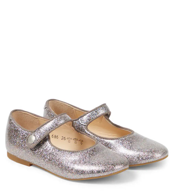  Pom D'api Pom D'api Daisy Baby Glitter Mary Jane Flats 