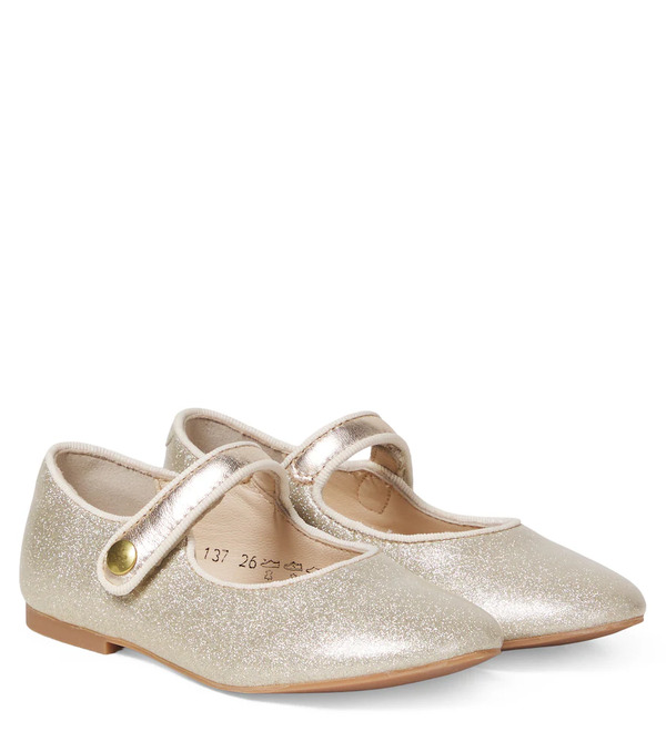  Pom D'api Pom D'api Daisy Baby Leather Mary Jane Flats 