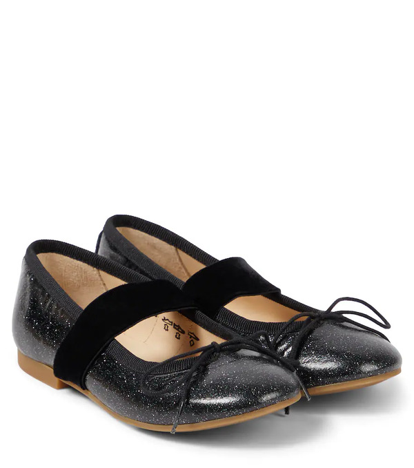  Pom D'api Pom D'api Dory Elast Leather Ballet Flats 