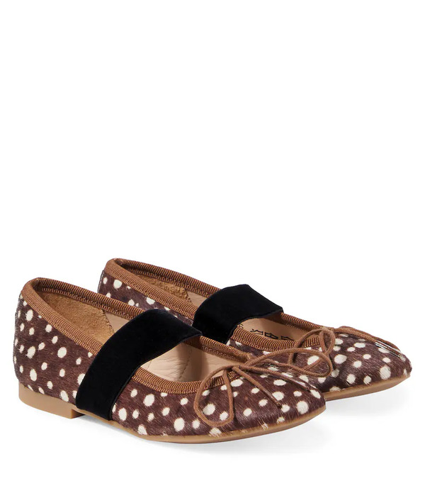  Pom D'api Pom D'api Dory Elast Leather Ballet Flats 
