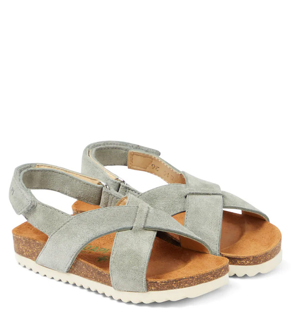  Pom D'api Pom D'api Groot Cross Suede Sandals 