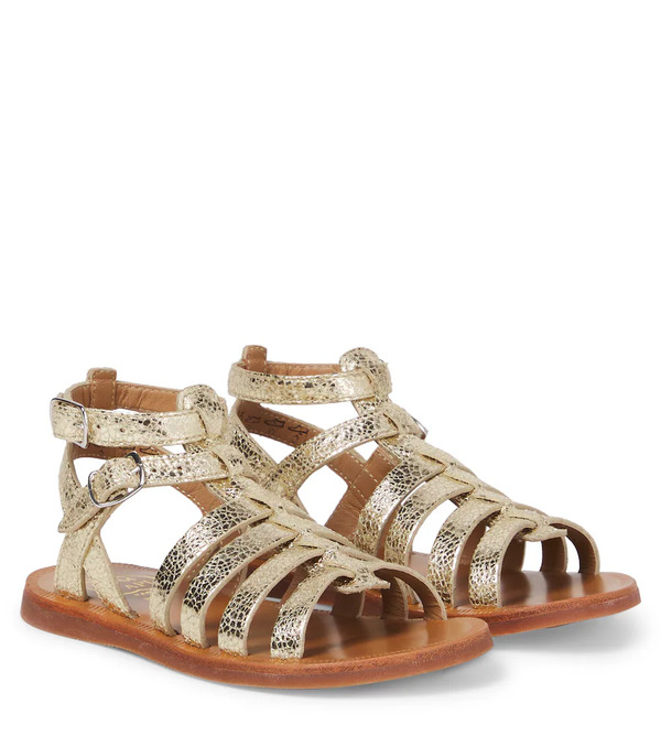  Pom D'api Pom D'api Metallic Leather Sandals 