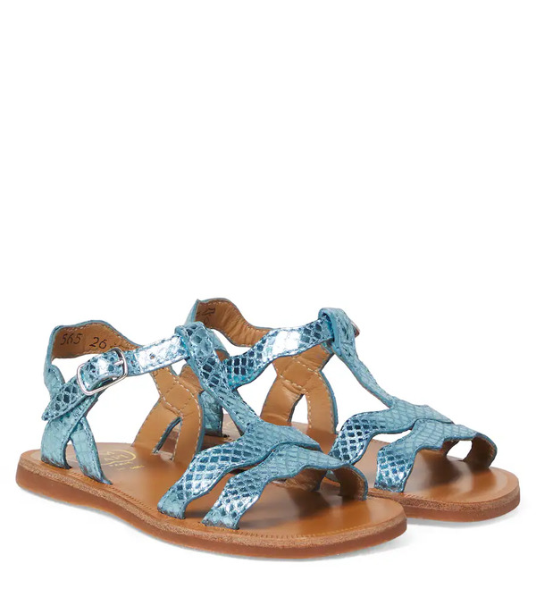  Pom D'api Pom D'api Plagette Metallic Leather Sandals 