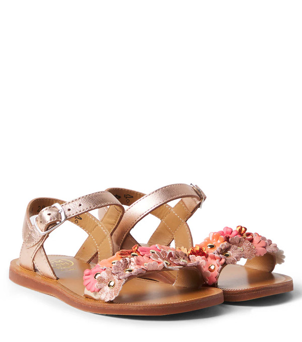  Pom D'api Pom D'api Plagette Multi Flo Leather Sandals 