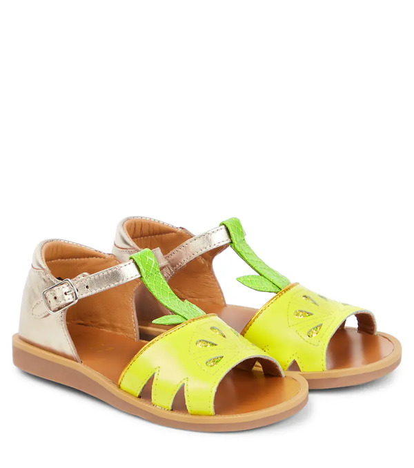  Pom D'api Pom D'api Poppy Agrume Leather Sandals 