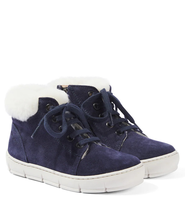  Pom D'api Pom D'api Start Top Suede Sneakers 