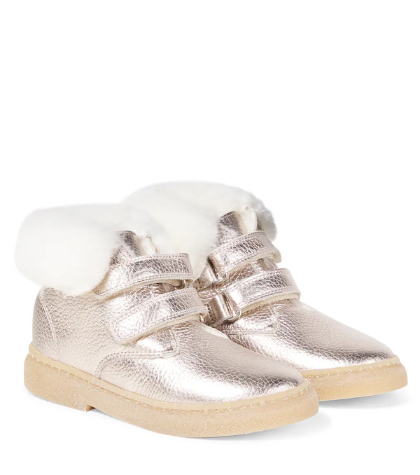  Pom D'api Pom D'api Trix Easy Metallic Leather Ankle Boots 