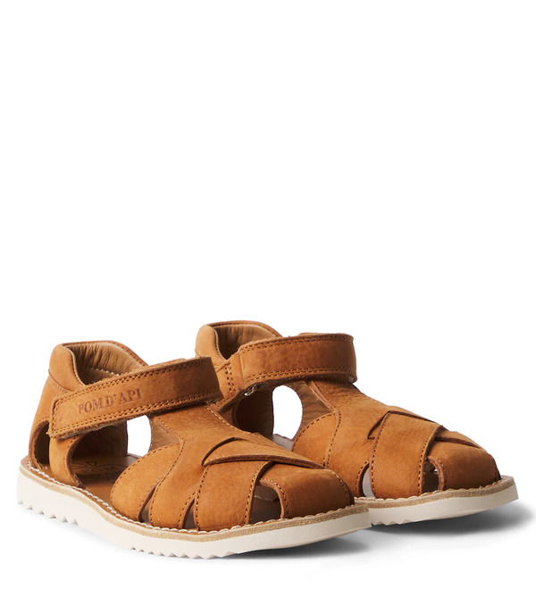  Pom D'api Pom D'api Waff Cross Leather Sandals 