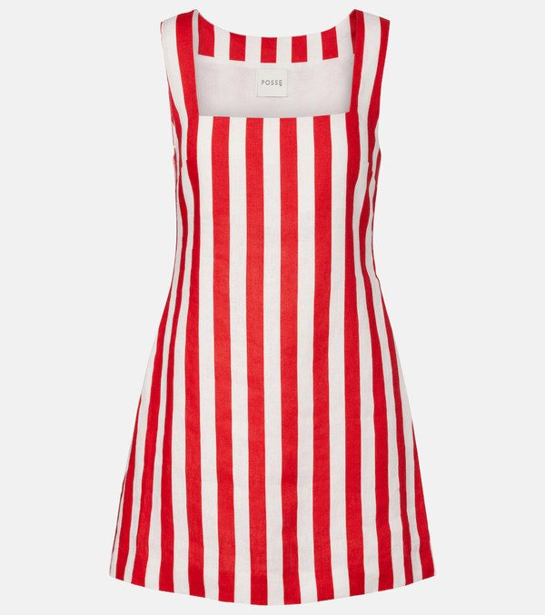  Posse Posse Alice Striped Linen Minidress 