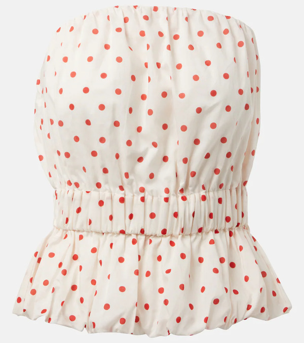  Posse Posse Aurelia Polka-dot Linen Top 