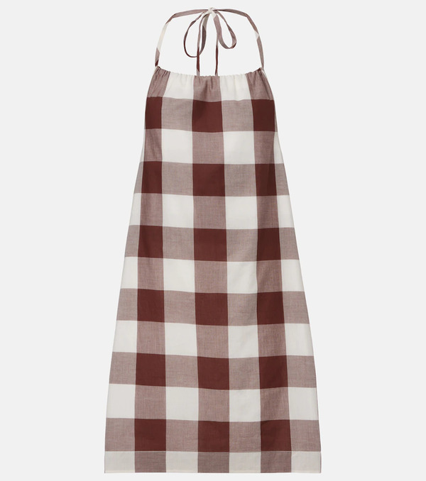  Posse Posse Callie Gingham Cotton Minidress 