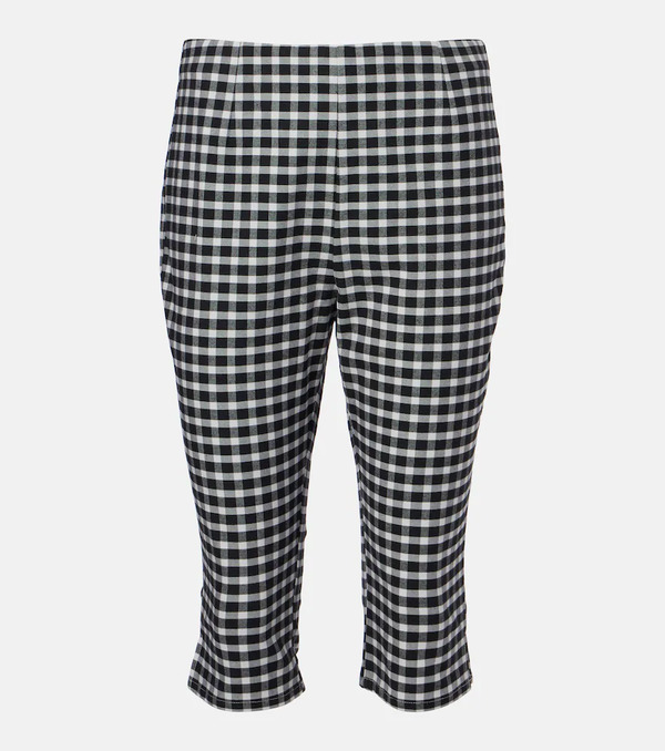  Posse Posse Chiara Gingham Cotton-blend Capri Pants 