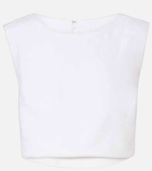  Posse Posse Martina Cropped Linen Top 