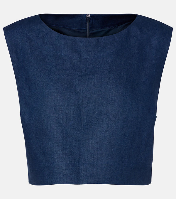  Posse Posse Martina Linen Crop Top 