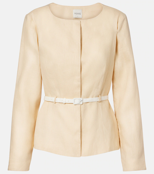  Posse Posse Pamela Belted Linen Jacket 